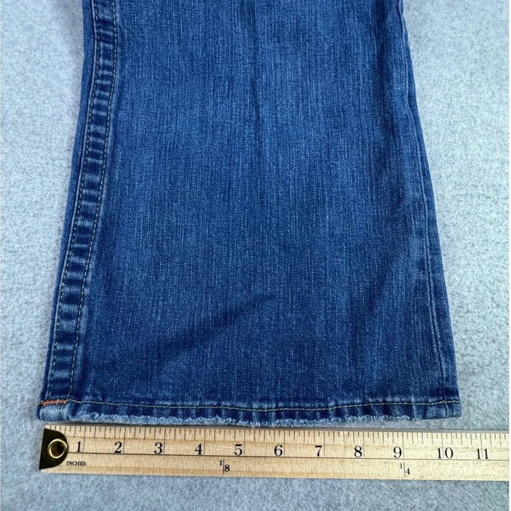 True Religion Billy Jeans Men 36 Blue Distressed Embroidered Mask USA Streetwear